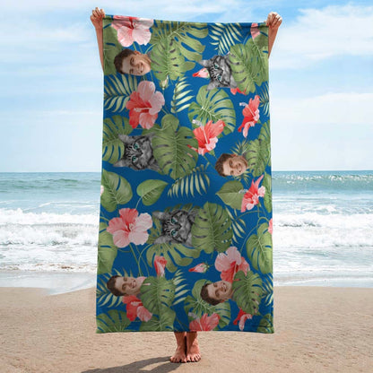 Custom Photo Cat Beach Towel TA29 888450